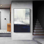 Blue and White Abstract 