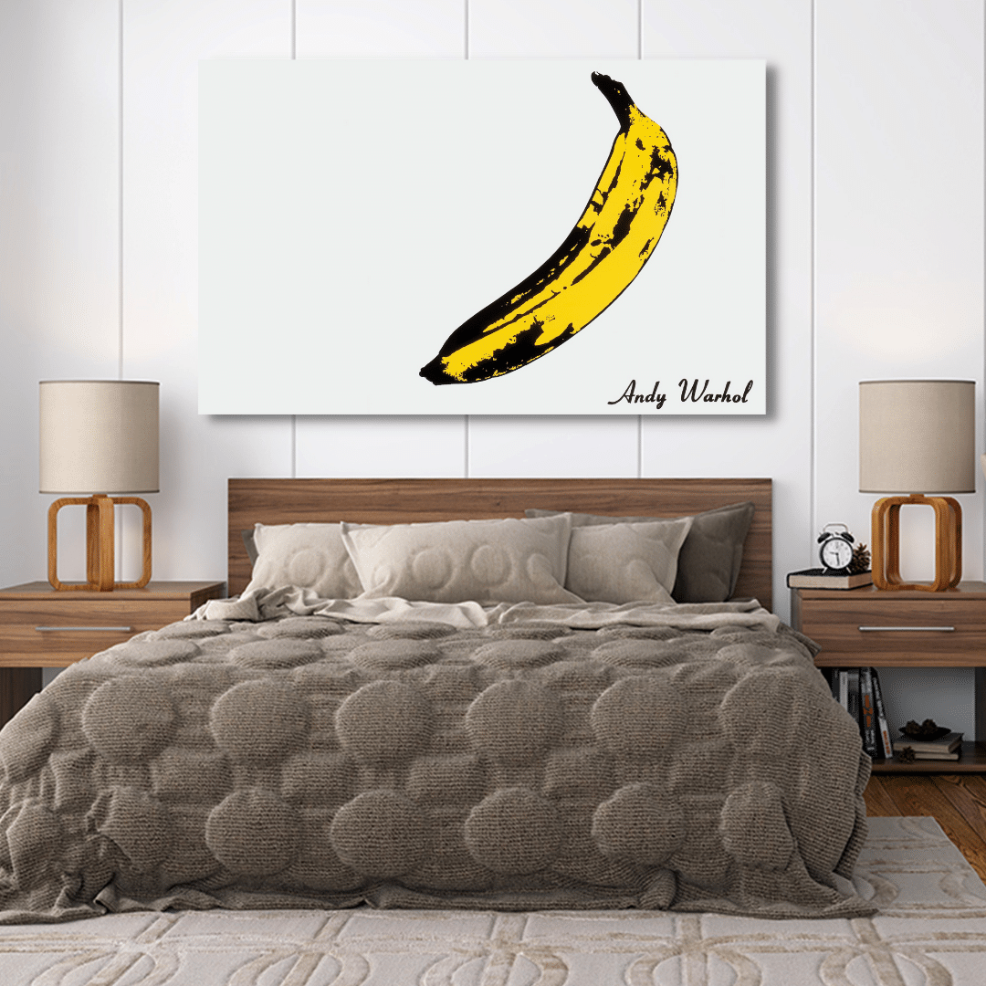 Banana di Andy Warhol Stampa Tela Canvas