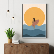 Surf at Sunset Minimal 