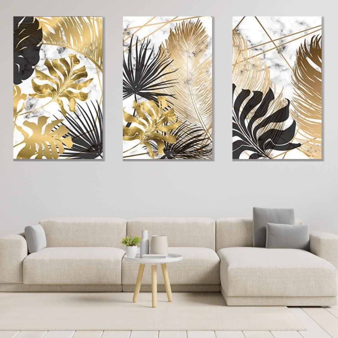 Foglie di lusso - Set 3 Pezzi