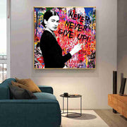 Never Never Give Up - Banksy 