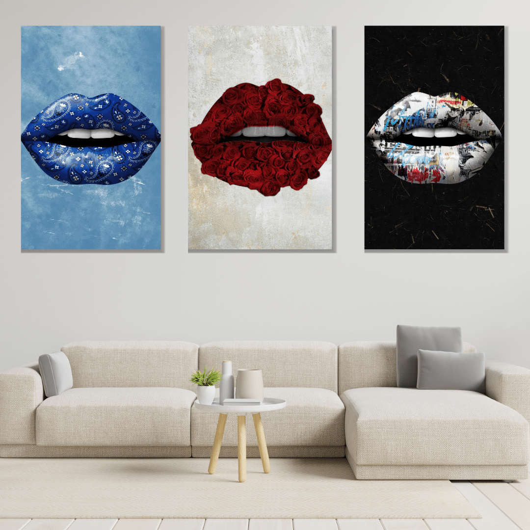 Trio di labbra - Set 3 Pezzi