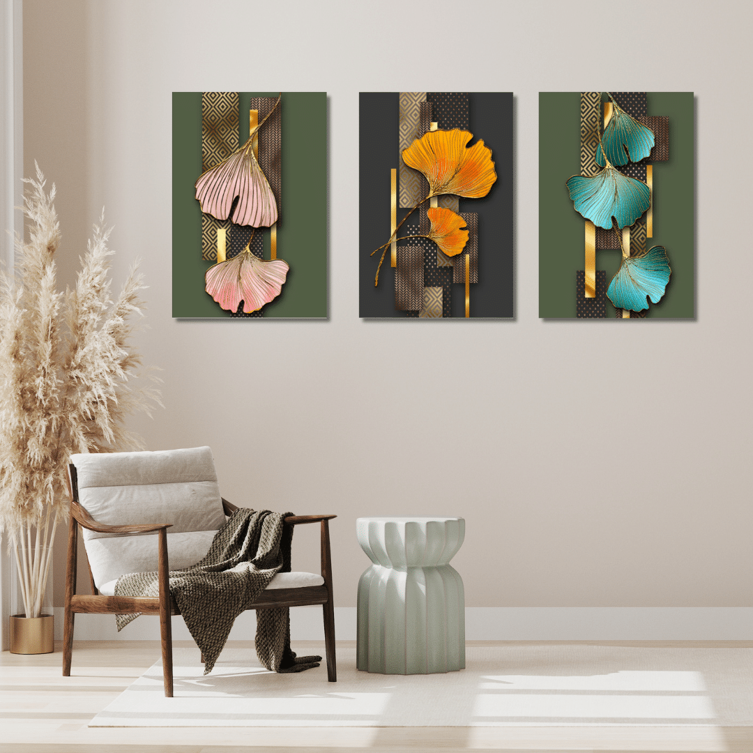 Ginkgo Moderno - Set 3 Pezzi