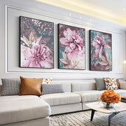 Peonie Rosa set 3 pezzi