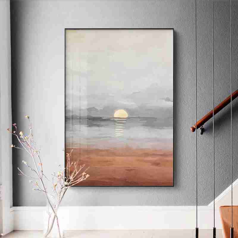 Painting of Sunset on the Sea 