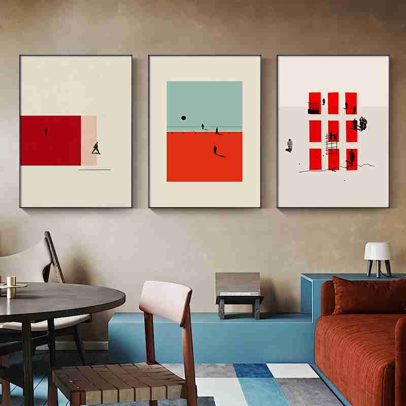 Minimal Rosso - Set 3 pezzi