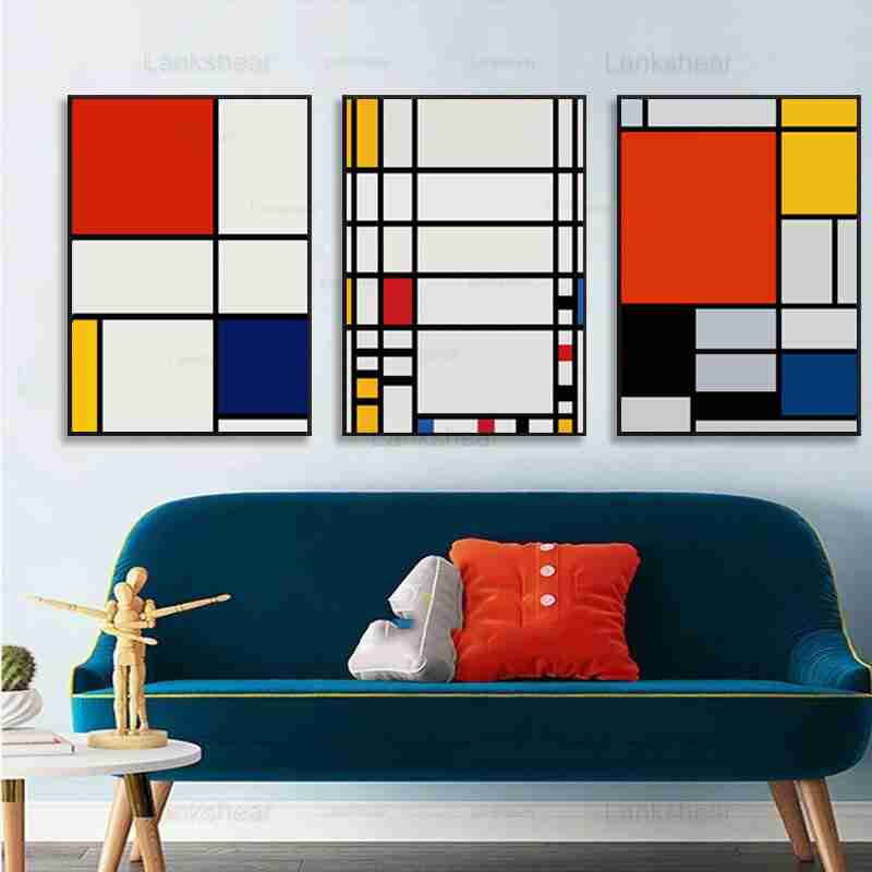 Tris di Mondrian - Set 3 pezzi