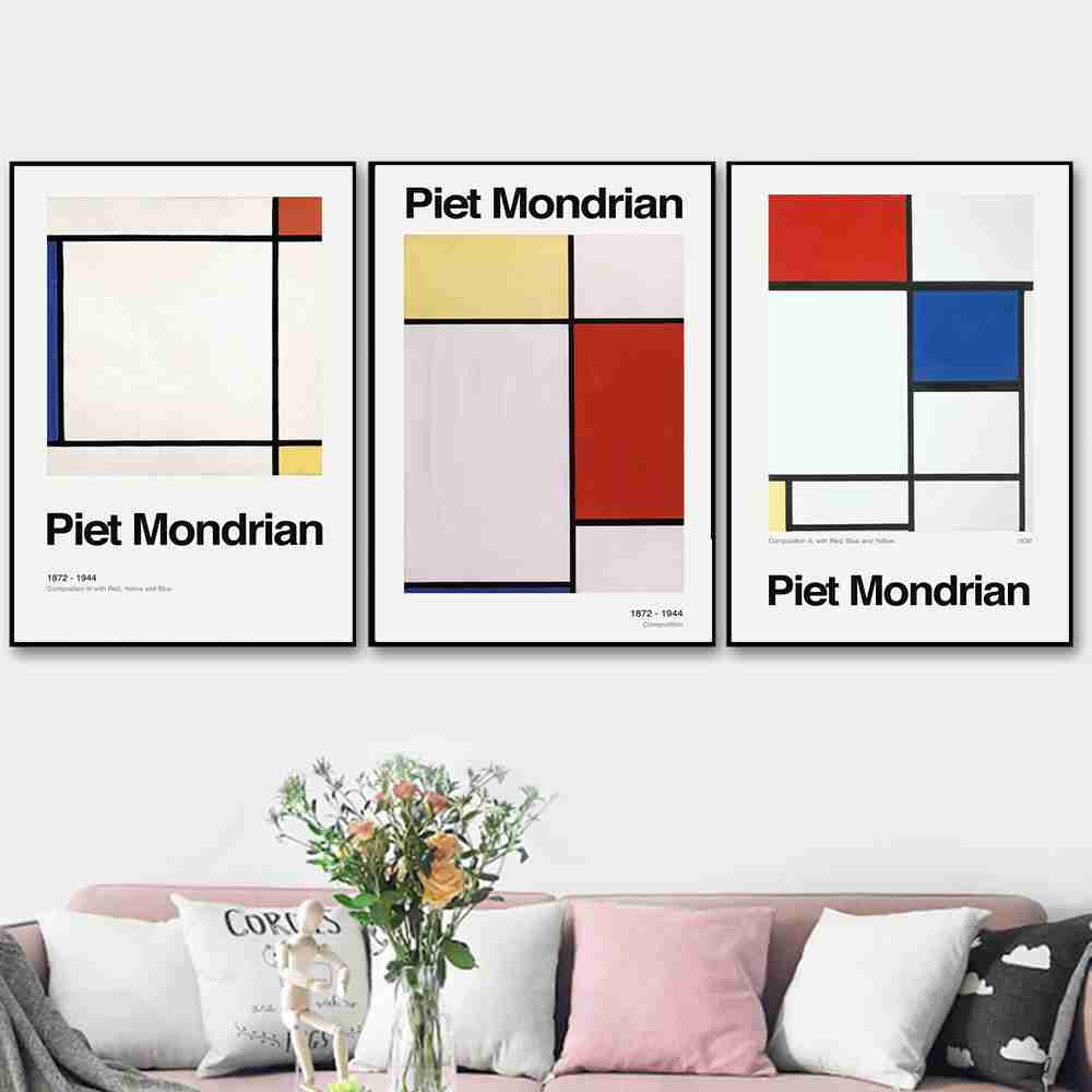 Pier Mondrian - Set 3 pezzi