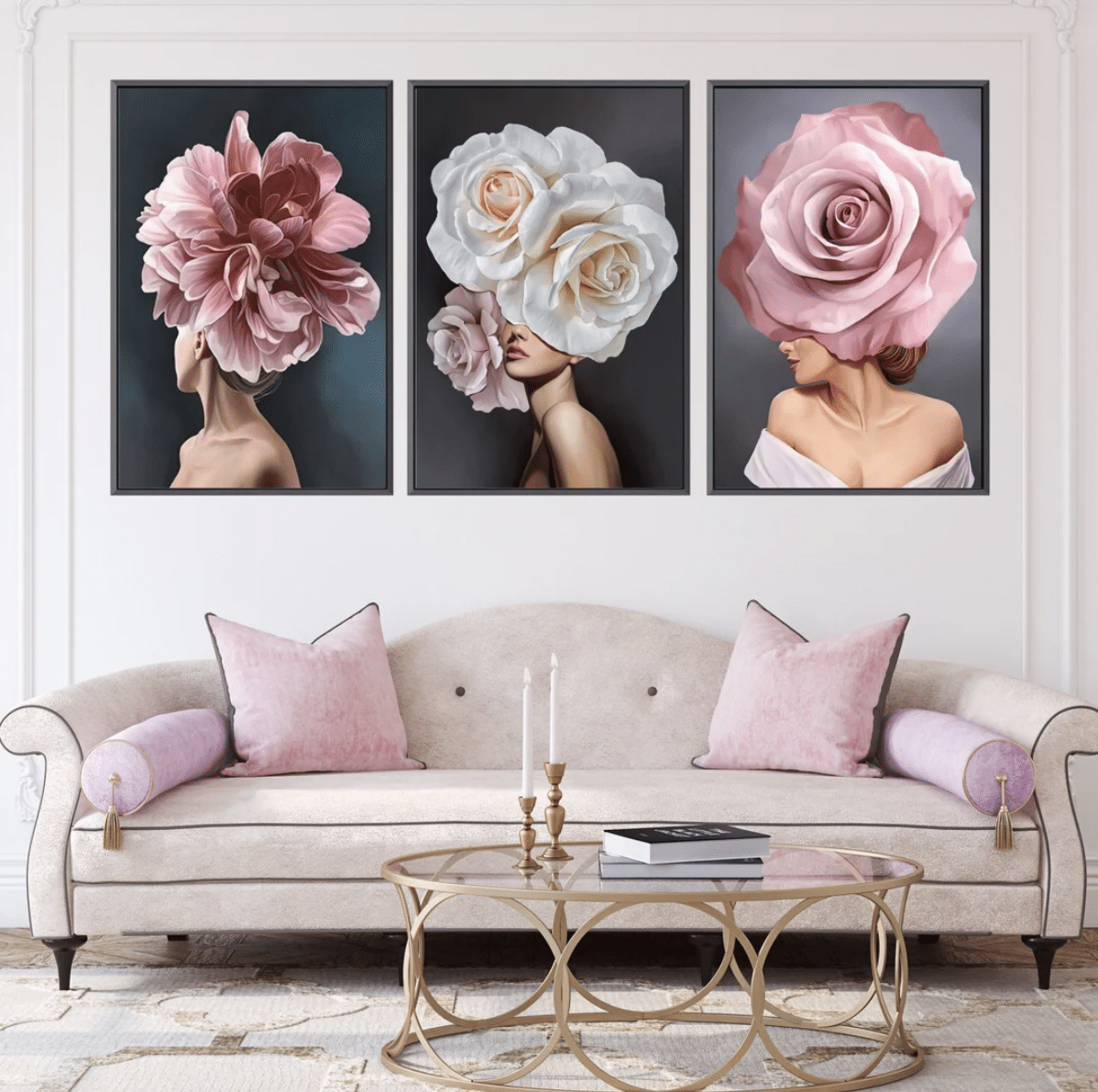 Donna floreale - Set 3 Pezzi