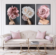 Donna floreale - Set 3 Pezzi