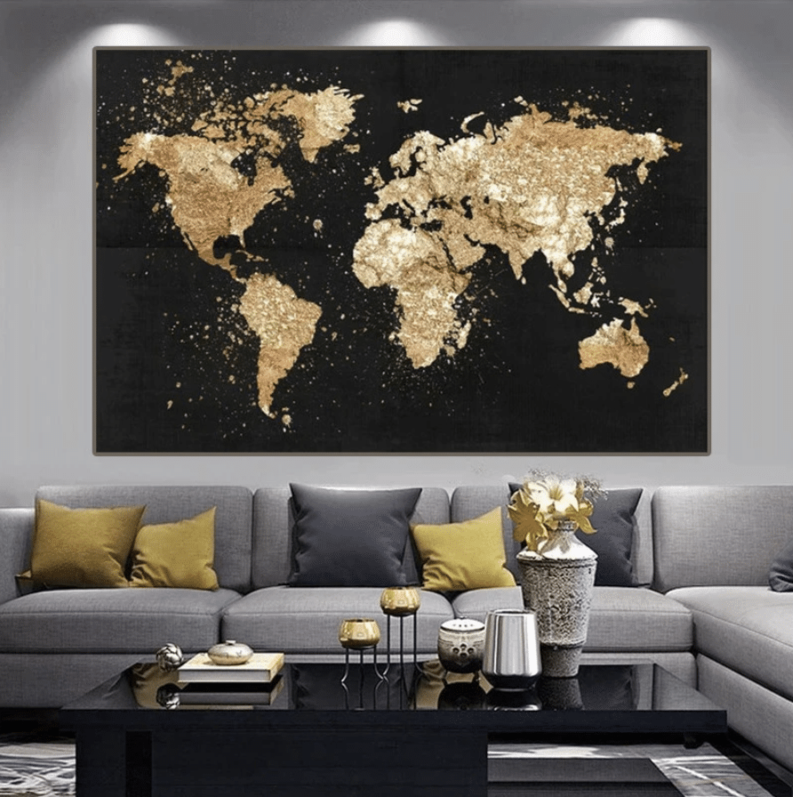 Mappa del Mondo Oro