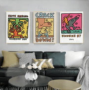 Set Keith Haring Dusseldorf - 3 pezzi