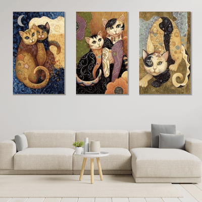 Gatti - Klimt - Set 3 Pezzi