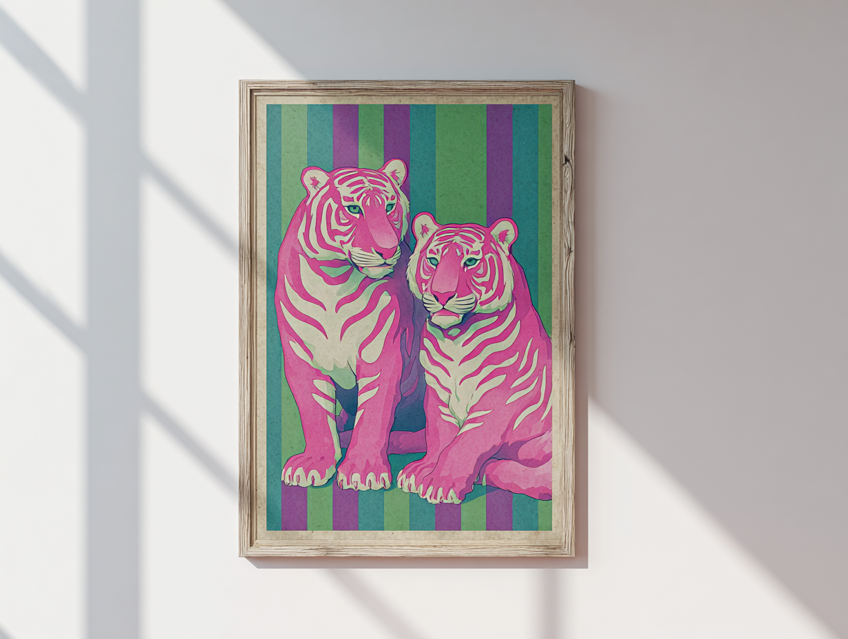 Vintage tigers fluo