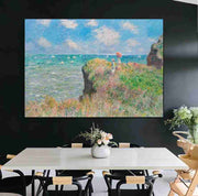 A Walk on the Cliffs at Pourville - Monet 