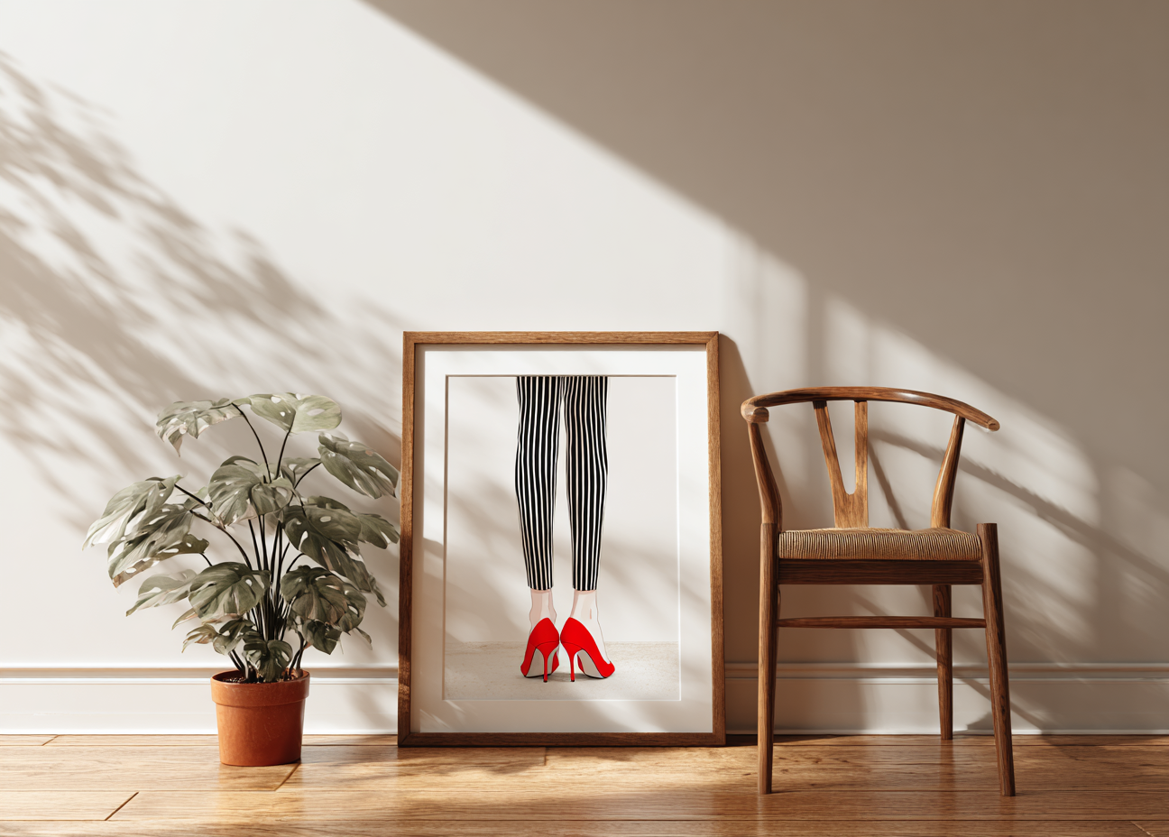 Woman's red heel