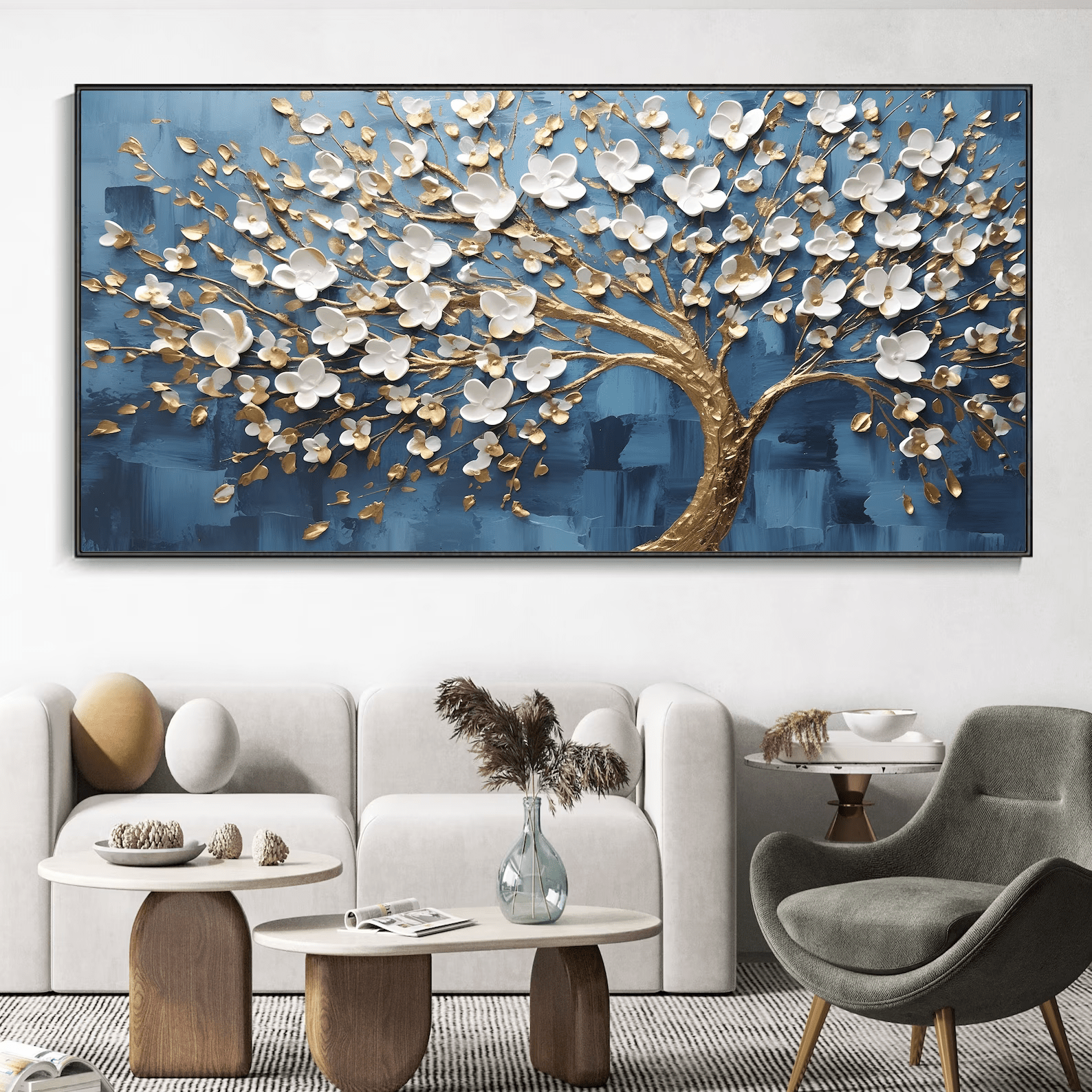 Bianco e Blu in Fiore