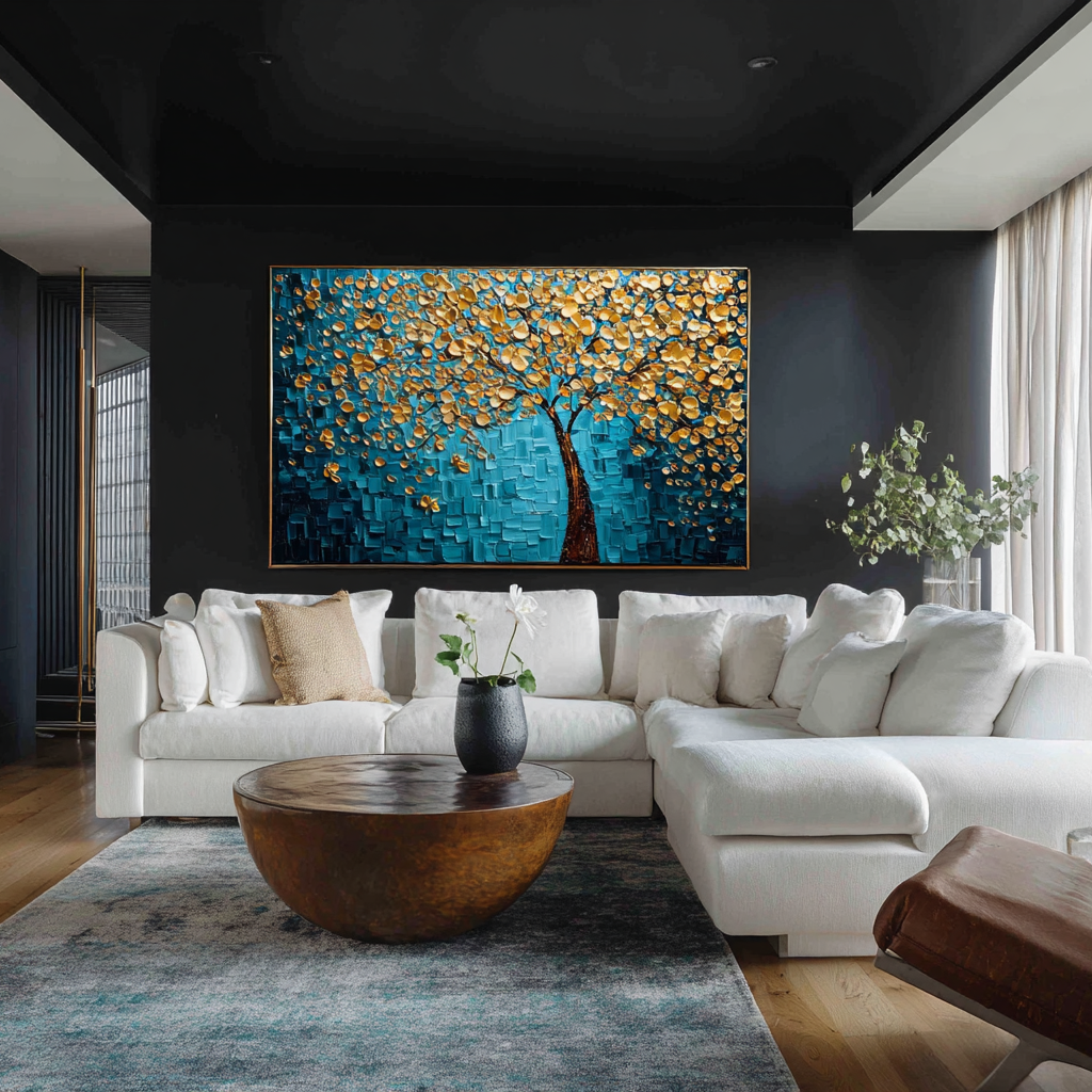 Albero con Foglie Dorate